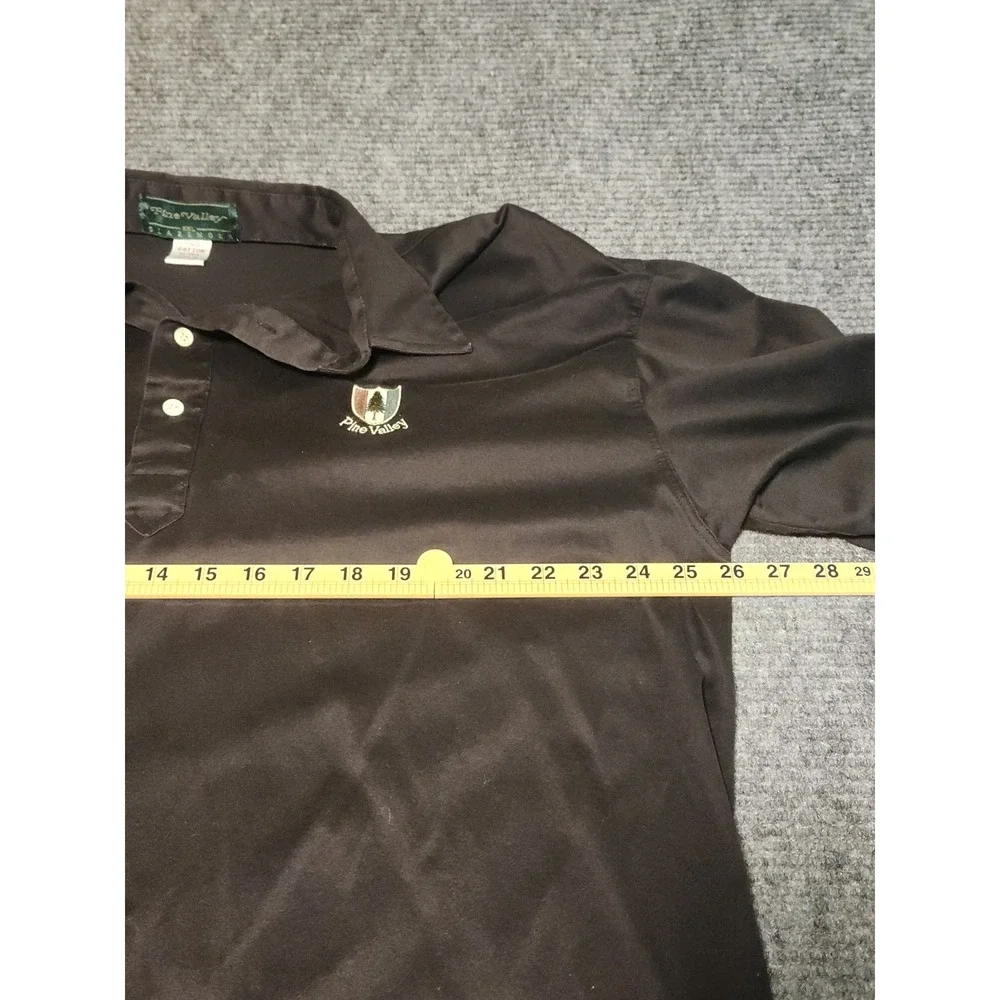 Slazenger Pine Valley Mens XXL Black Cotton Short Sleeve Golf Polo Shirt Logo - Picture 5 of 6